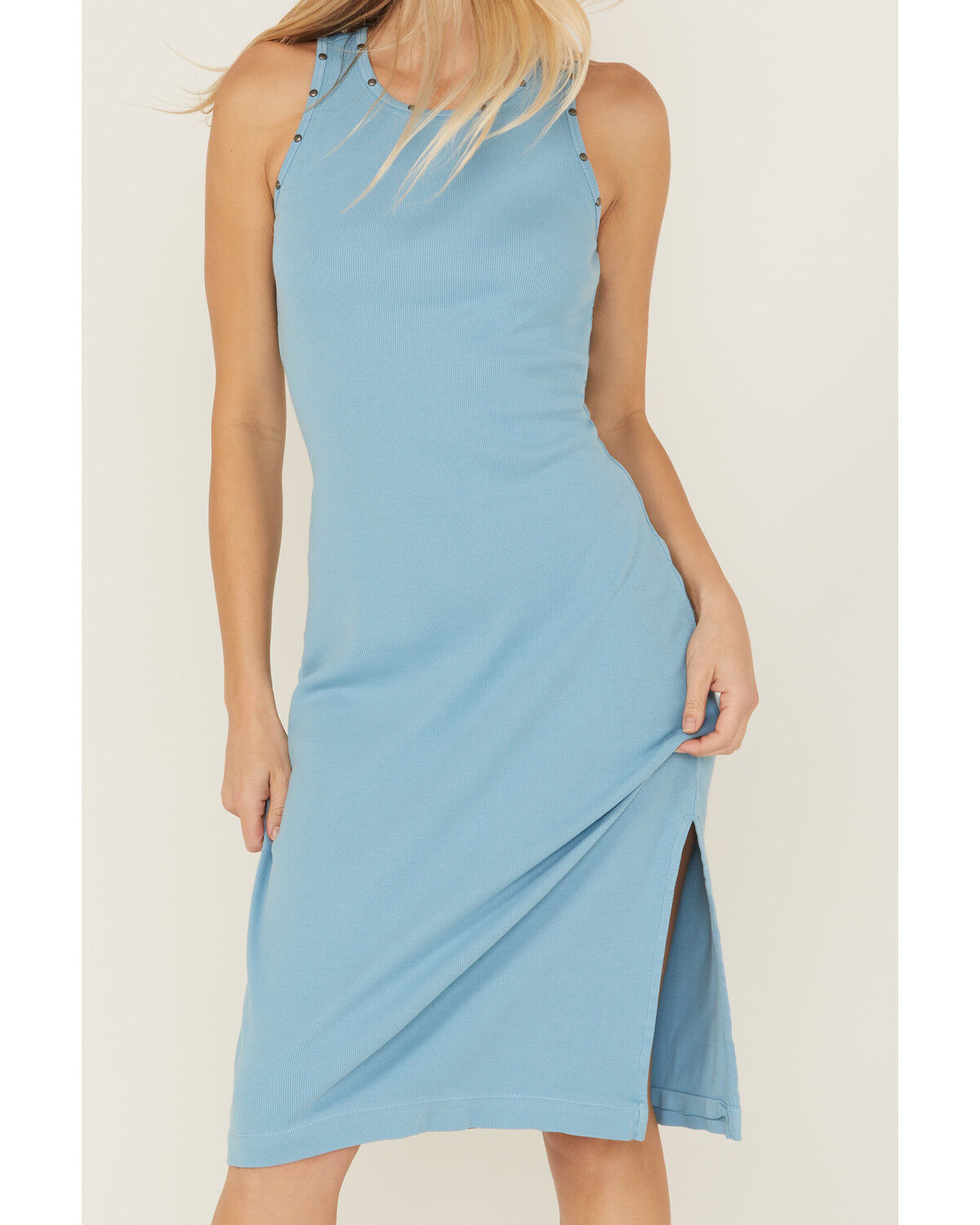 Image #3 - Idyllwind Women's Wild Love Ribbed Midi Dress, Light Blue, hi-res