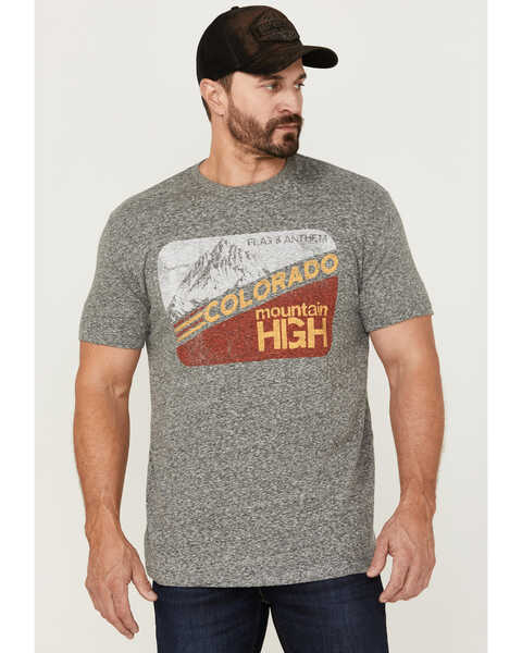 Flag & Anthem Men's Colorado Mountain High Graphic T-Shirt , Heather Grey, hi-res