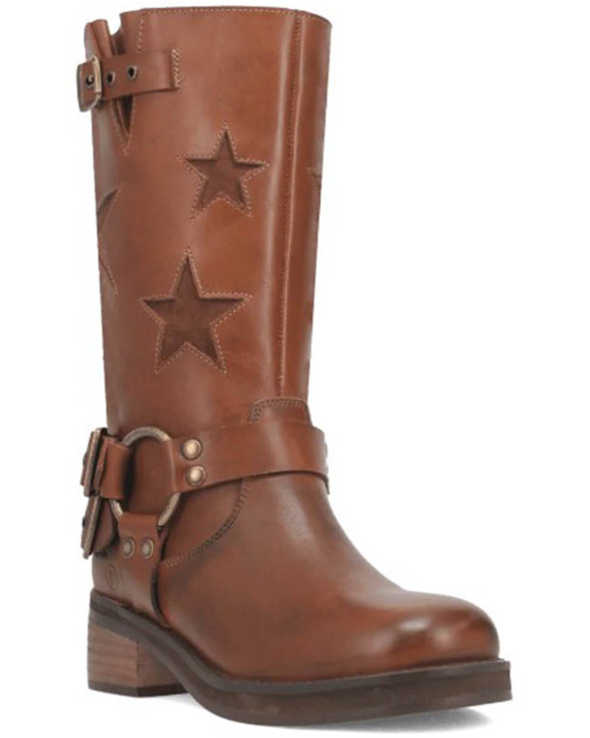 Image #1 - Dingo Women's Blacklist Harness Boots - Round Toe, , hi-res