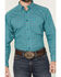 Image #3 - Ariat Men's Jordy Medallion Print Long Sleeve Button-Down Western Shirt, Turquoise, hi-res