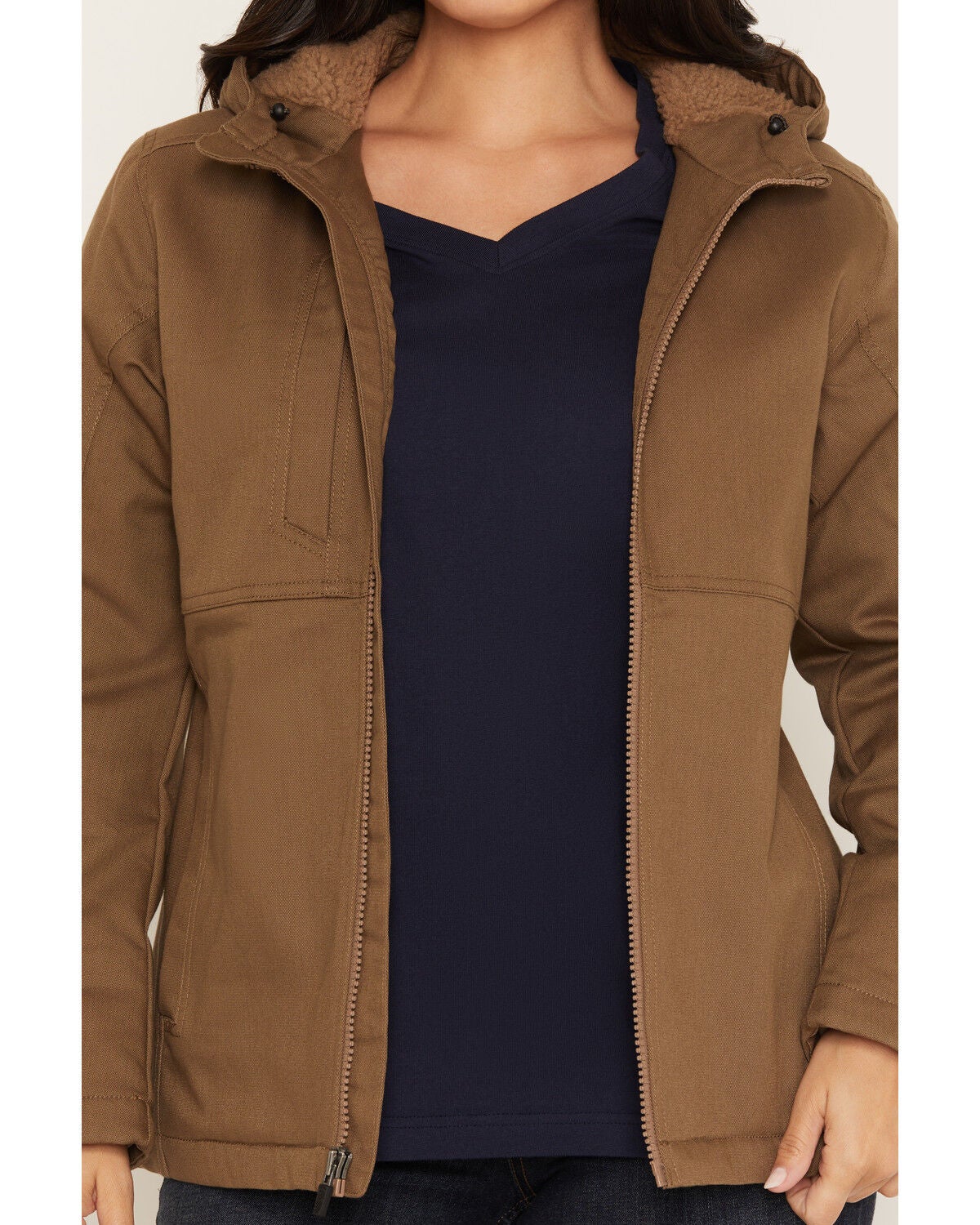 Image #3 - Ariat Women's DuraCanvas Insulated Jacket, Beige, hi-res
