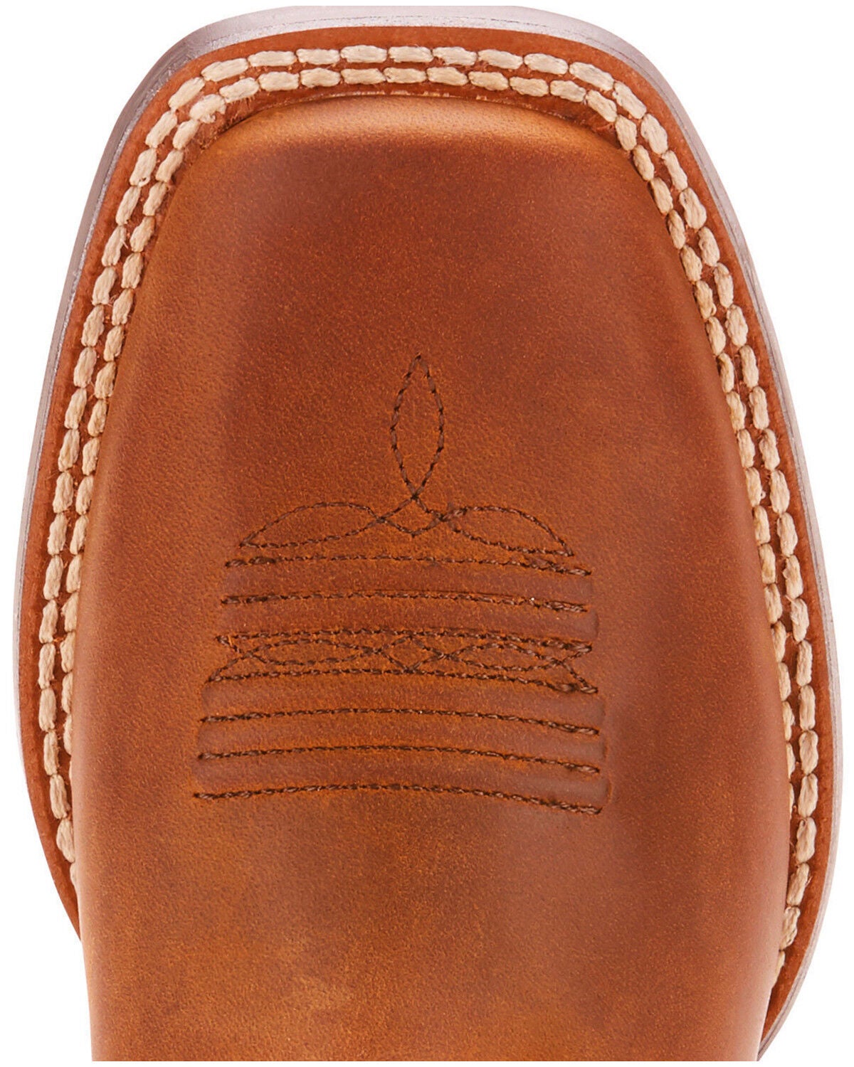 Image #4 - Ariat Girls' Quickdraw Western Boots - Square Toe, Tan, hi-res