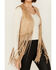 Image #3 - Rock & Roll Denim Women's Studded Fringe Sleeveless Vest , Camel, hi-res