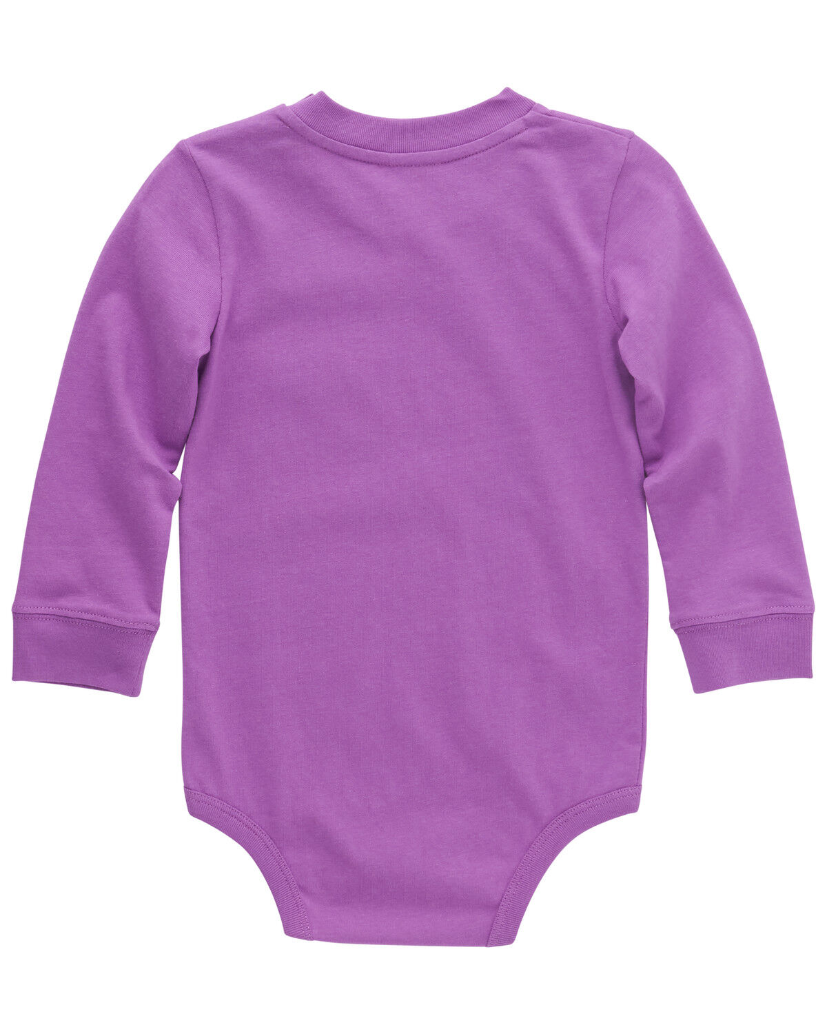 Image #2 - Carhartt Infant Boys' Logo Pocket Long Sleeve Onesie, Purple, hi-res