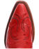 Circle G Red Leather Cowgirl Boots - Snip Toe, Red, hi-res