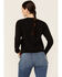 Image #3 - Shyanne Women's Namaste Yall Side Lacing Long Sleeve Graphic Sweatshirt, Black, hi-res