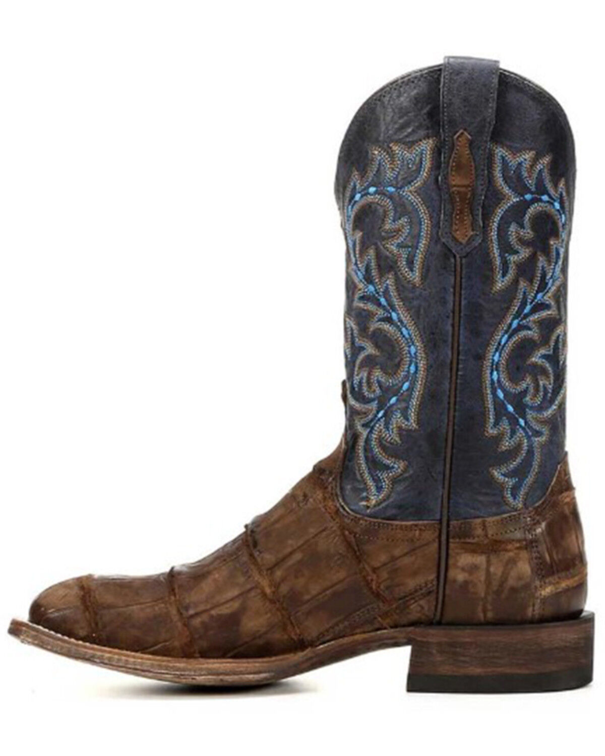 Image #6 - Lucchese Men's Handmade Malcolm Alligator Western Boots - Square Toe, Tan, hi-res