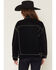Image #4 - Azalea Wang Women's Dark Wash Pearl Studded Button-Down Denim Jacket, Dark Wash, hi-res