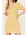 Image #3 - Free People Women's Cheyenne Denim Mini Dress, Yellow, hi-res