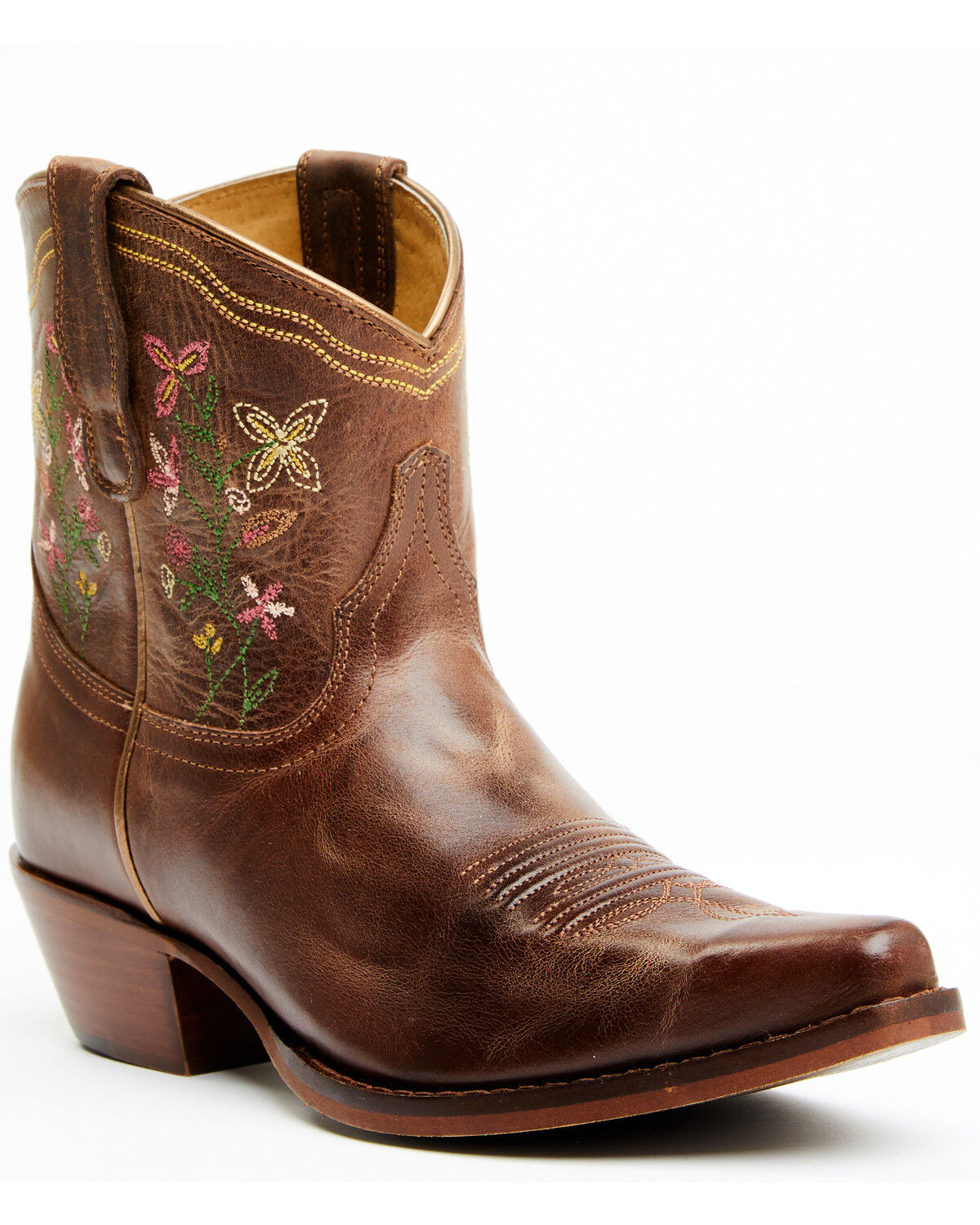 Image #1 - Shyanne Women's Chryssie Floral Shaft Western Fashion Booties - Snip Toe, , hi-res