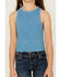 Image #3 - Fornia Girls' High Neck Tank Top, Blue, hi-res