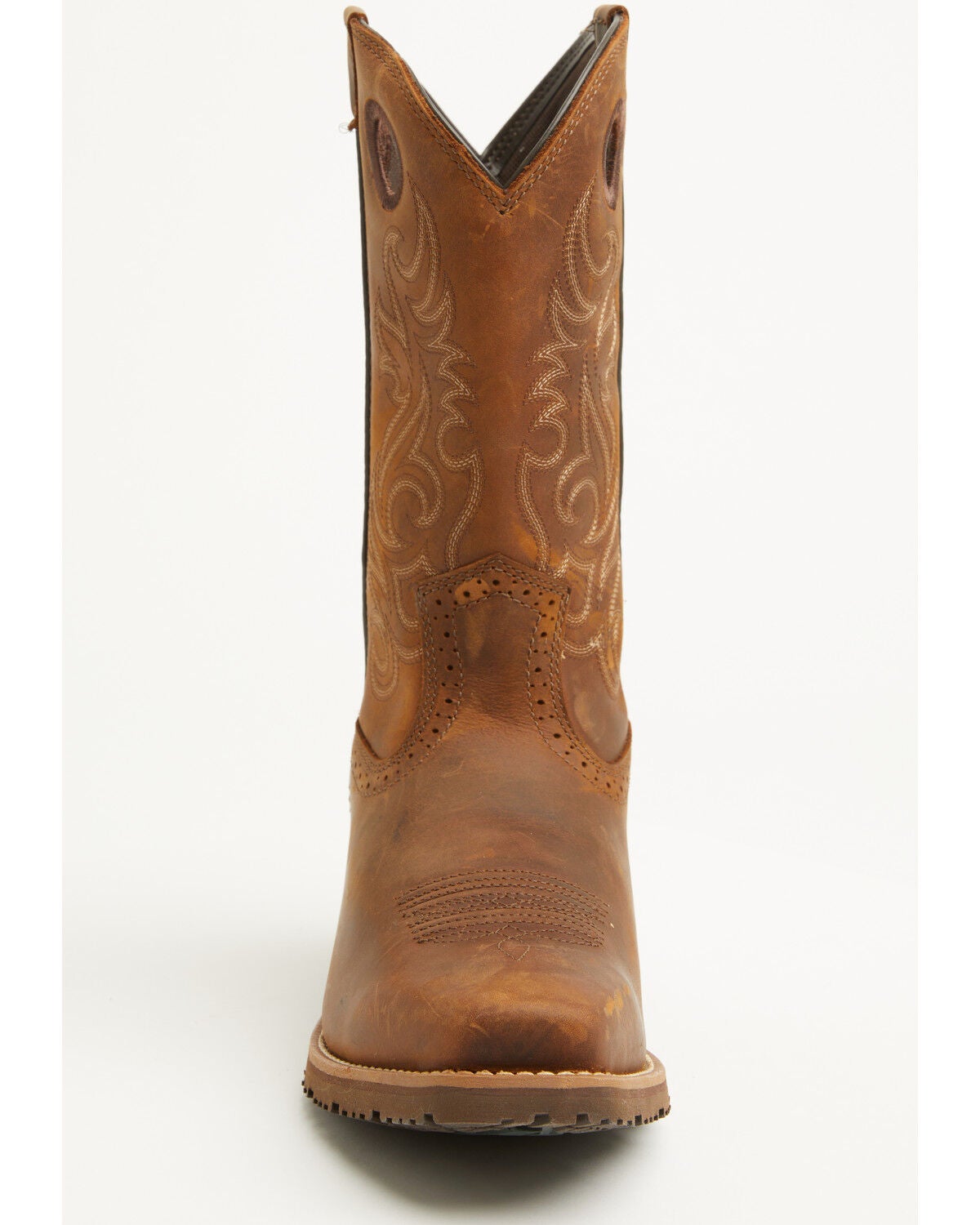 Image #4 - Ariat Men's Hybrid Roughstock Distressed Performance Western Boots - Square Toe, Brown, hi-res