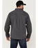 Image #5 - Brothers and Sons Men's Weathered Twill Solid Long Sleeve Button-Down Western Shirt, Charcoal, hi-res