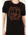 Image #3 - Ali Dee Women's The West is Still Wild Graphic Tee, Black, hi-res
