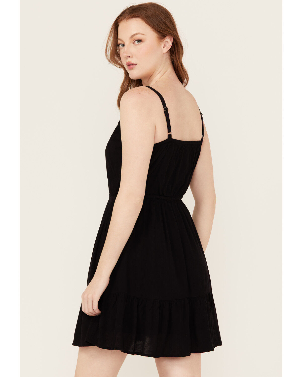 Image #4 - Idyllwind Women's Wilsonia Western Embroidered Sleeveless Button-Down Mini Dress, Black, hi-res