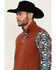 Image #2 - RANK 45® Men's Baygen Colorblock Pullover  , Dark Orange, hi-res