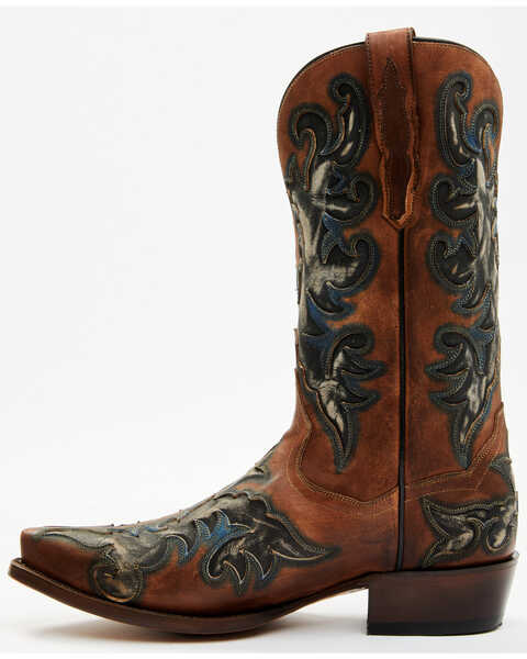 Image #3 - Dan Post Men's Desperado Western Boots - Snip Toe, Brown, hi-res
