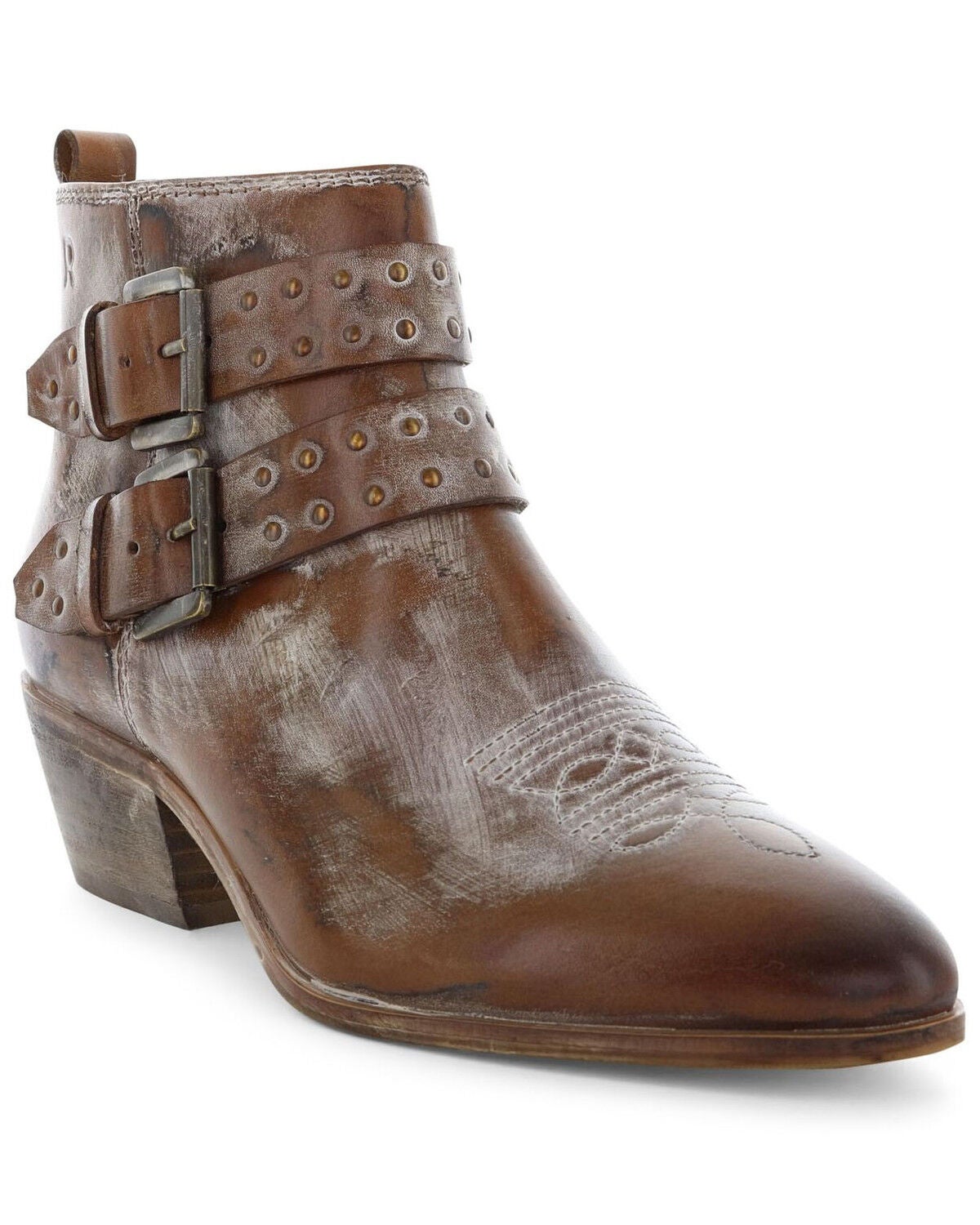 tan western booties