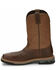 Image #3 - Justin Men's Carbide Western Work Boots - Composite Toe, Brown, hi-res