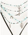 Image #3 - Shyanne Women's Leather Layered Turquoise Beaded & Silver Concho Fringe Charm Necklace, Silver, hi-res