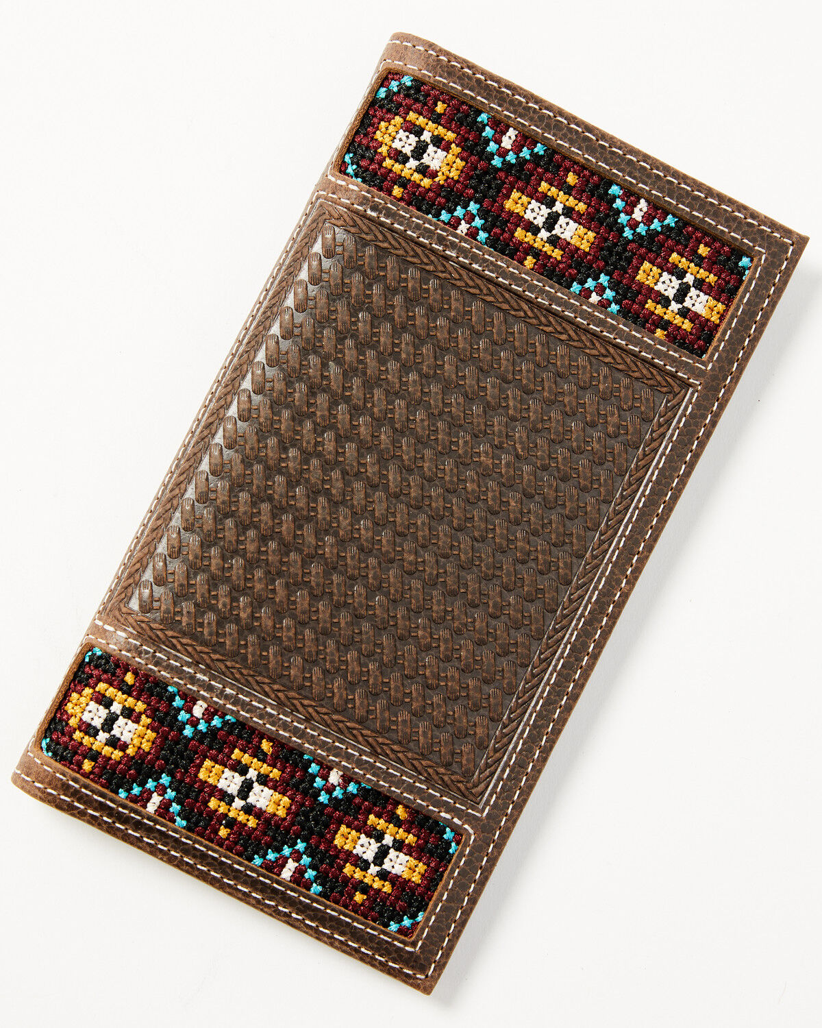 Image #1 - Cody James Men's Rodeo Checkbook Wallet, Lt Brown, hi-res