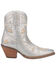 Image #2 - Dingo Women's Primrose Western Booties - Snip Toe, Silver, hi-res