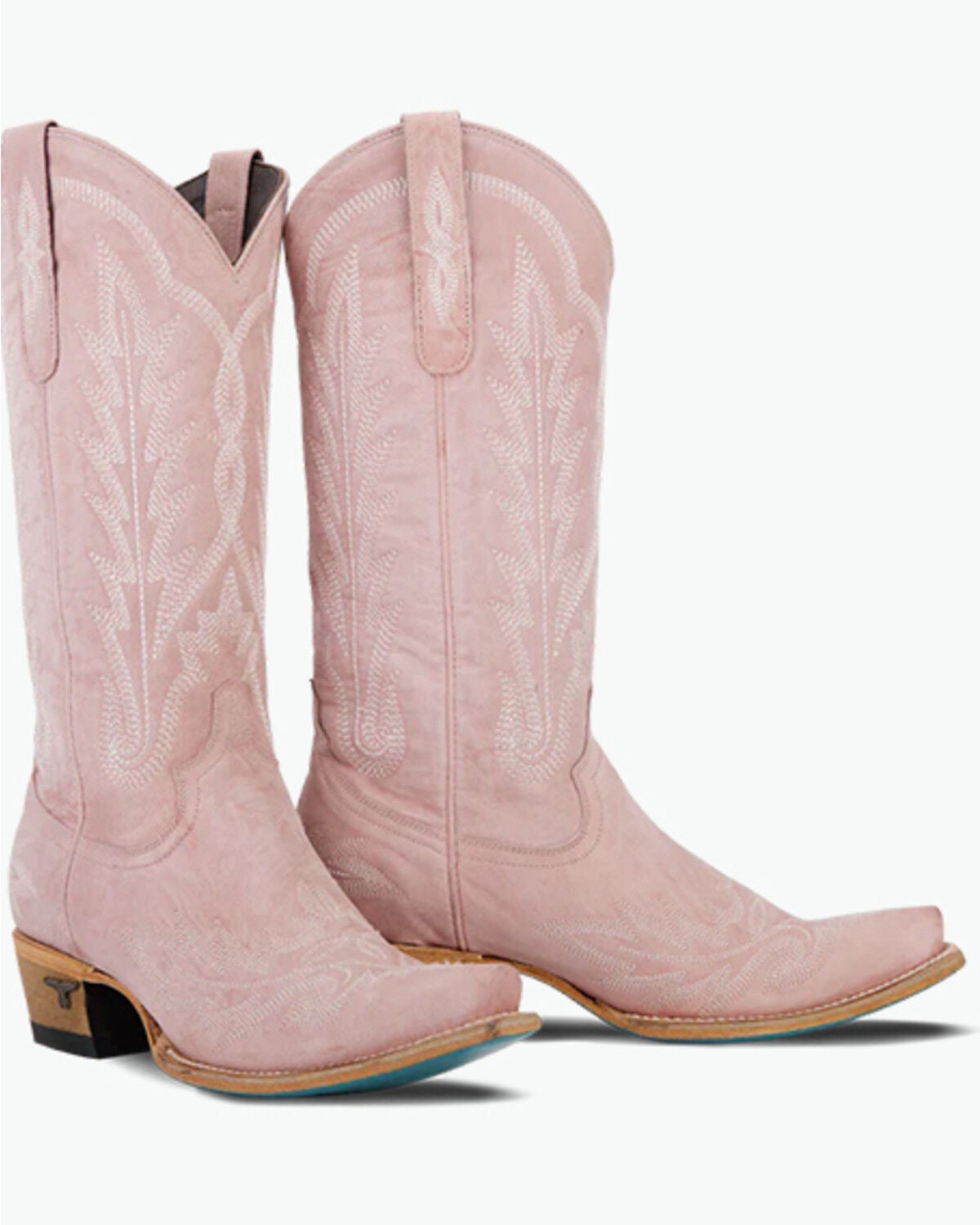 Image #2 - Lane Women's Lexington Tall Western Boots - Snip Toe, Blush, hi-res