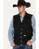 Image #1 - Powder River Outfitters Men's Black Wool Montana Vest , Black, hi-res