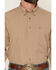 Image #3 - Cinch Men's ArenaFlex Solid Long Sleeve Button-Down Stretch Western Shirt, Khaki, hi-res