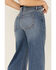 Image #4 - Sneak Peek Women's Light Wash High Rise Vintage Wide Leg Jeans, Blue, hi-res