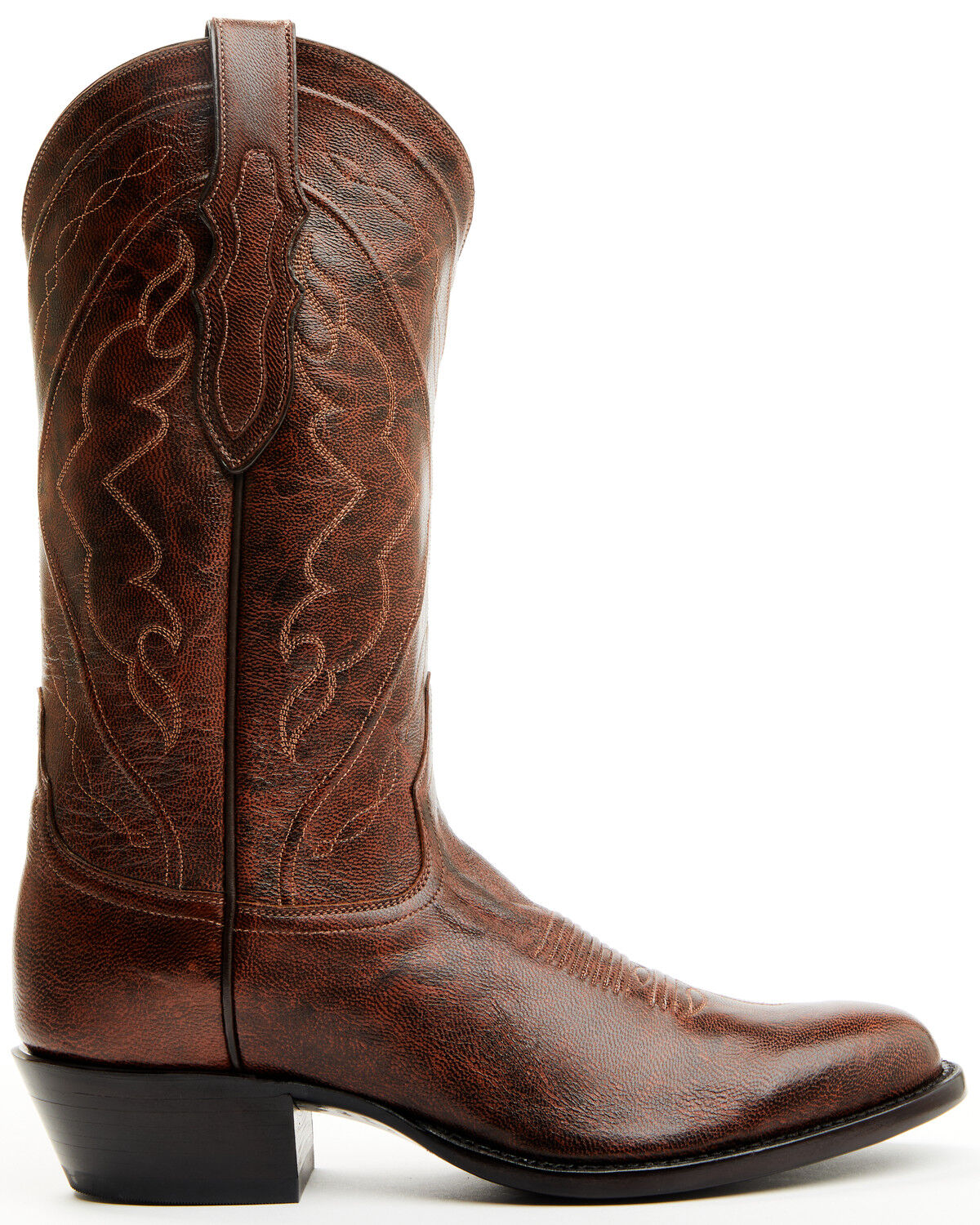 Image #2 - Tony Lama Men's Quivera Western Boots - Round Toe, Cognac, hi-res