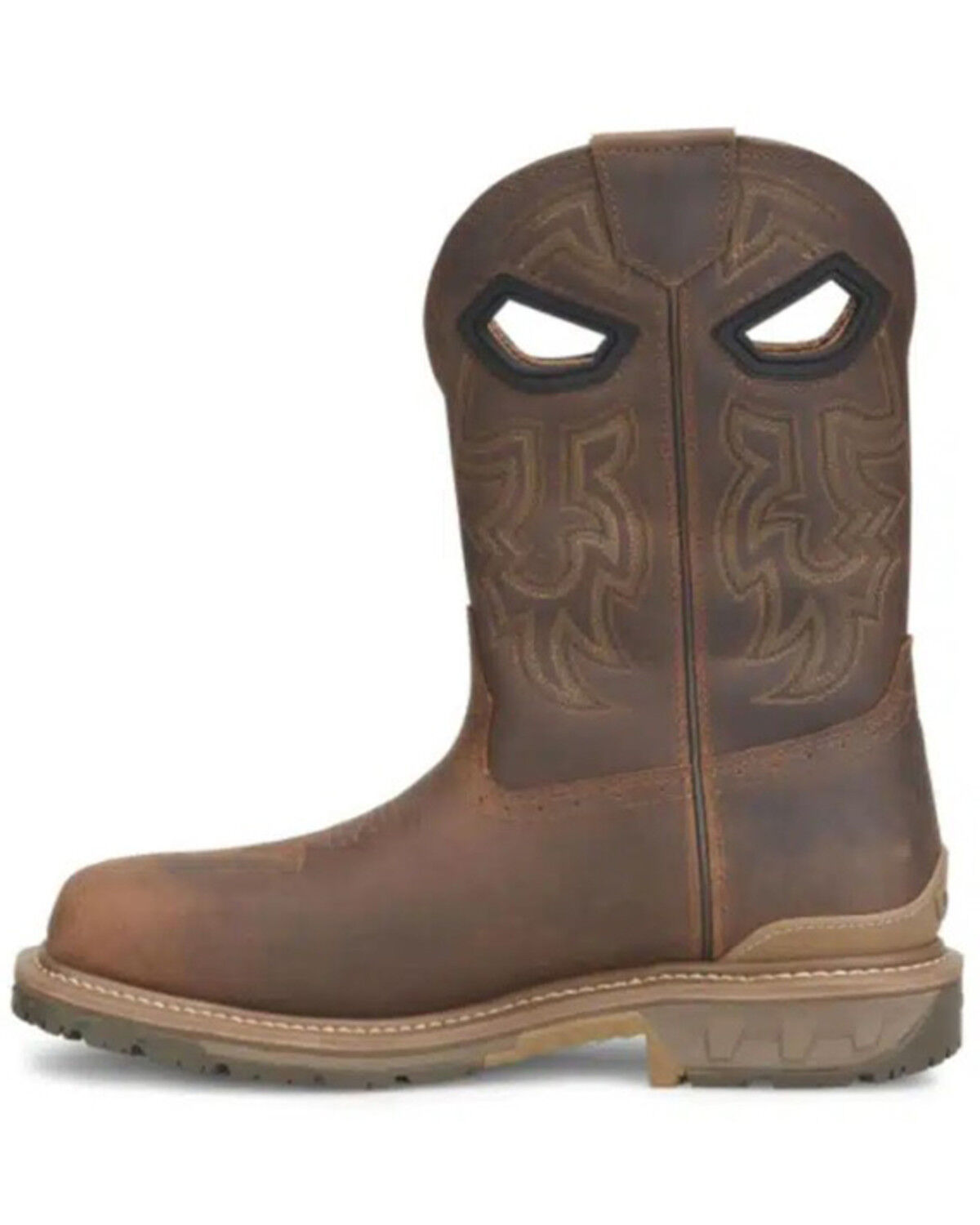 Image #3 - Double H Men's 11" Phantom Rider Waterproof Western Work Boots - Composite Toe, Copper, hi-res