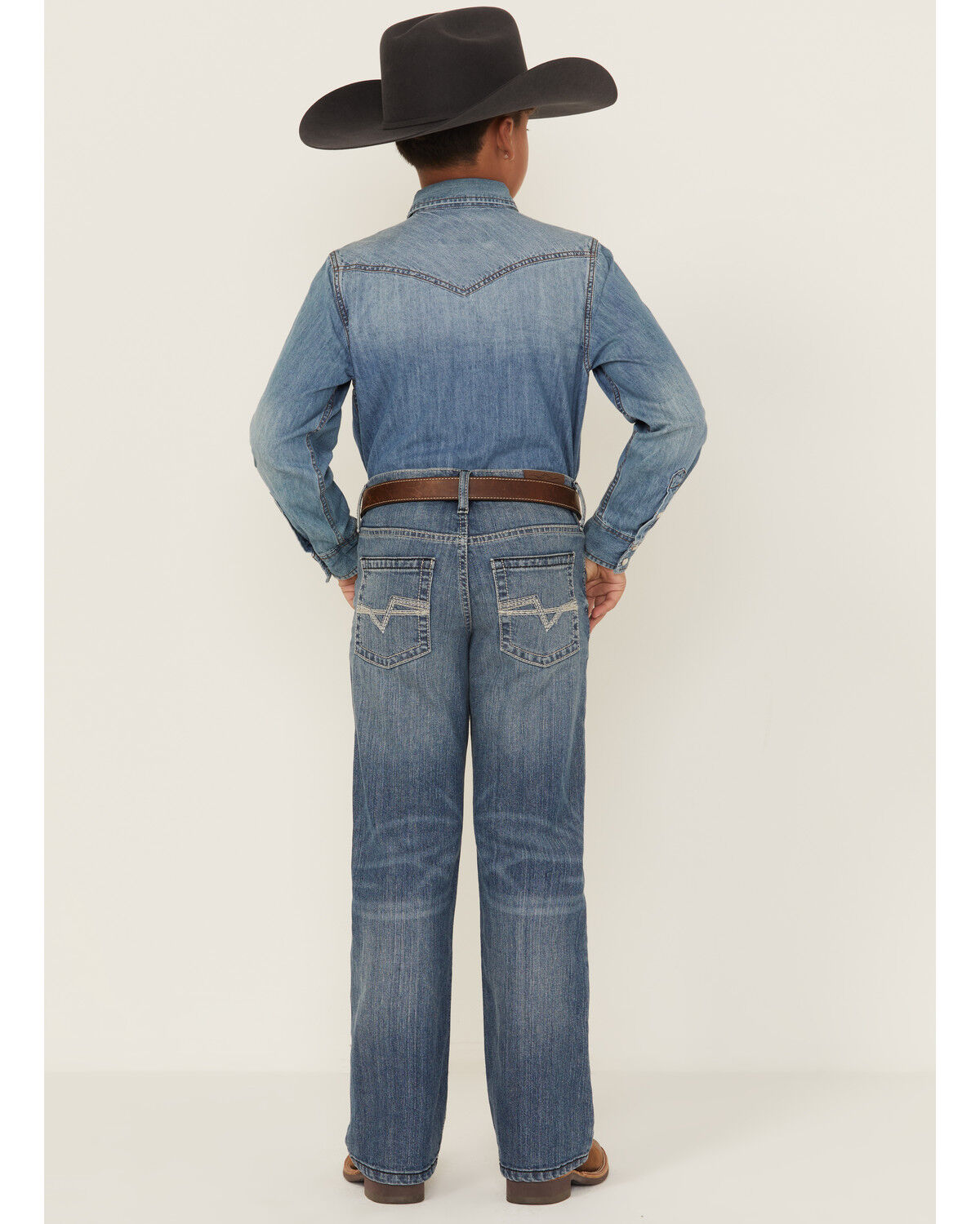 Image #3 - Cody James Boys' Newman Medium Wash Relaxed Bootcut Comfort Stretch Denim Jeans, Medium Wash, hi-res