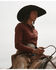 Image #1 - RANK 45® Women's Outdoor Riding Vented Yoke Long Sleeve Snap Shirt, , hi-res