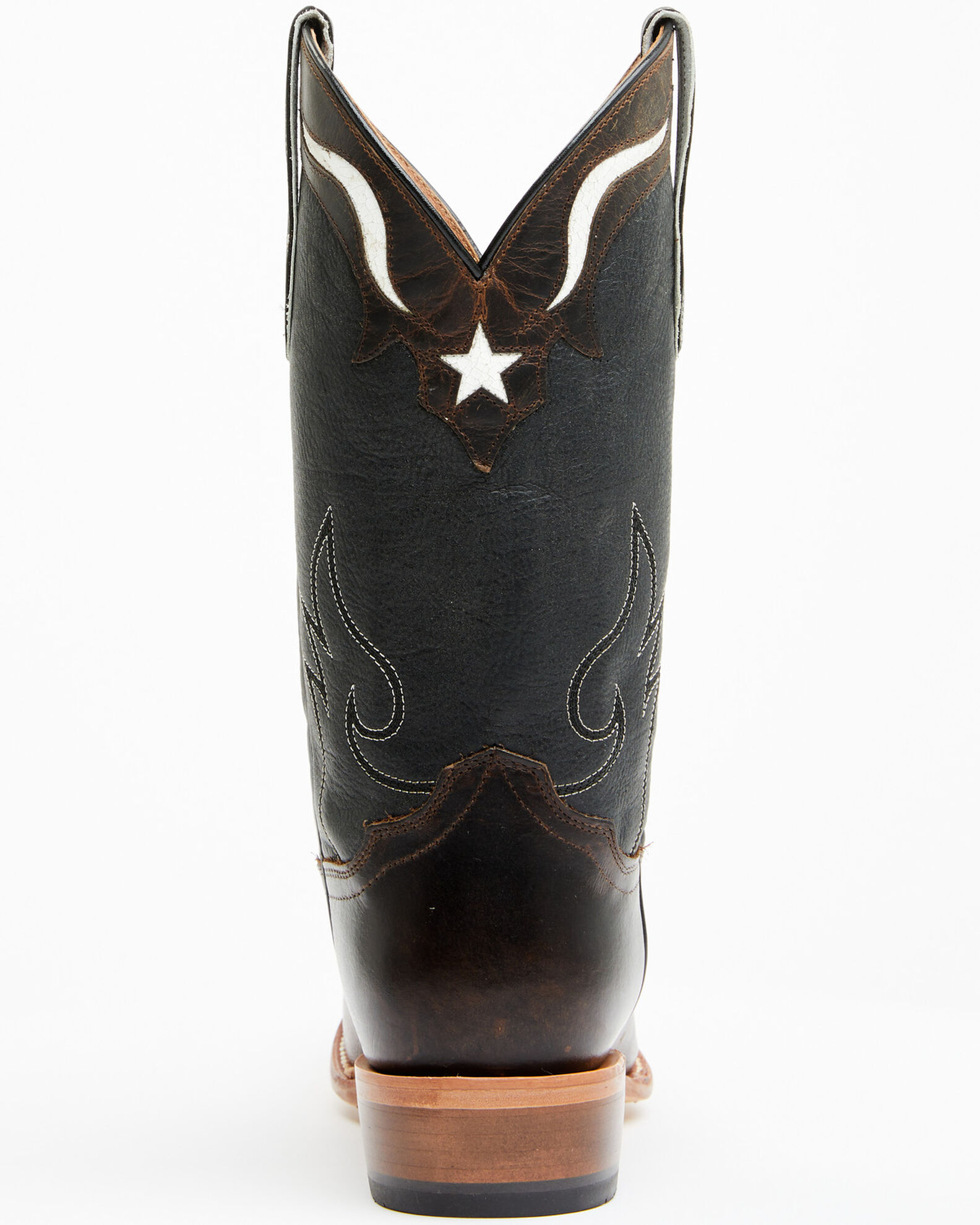 Image #5 - Moonshine Spirit Men's Showtime Longhorn Inlay Western Boots - Square Toe, Brown, hi-res