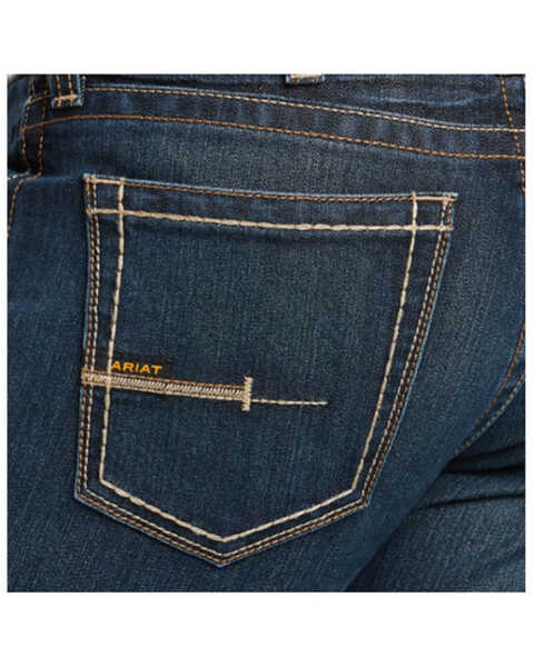 Image #3 - Ariat Men's M7 Bodie Rebar Durastretch Slim Straight Work Jeans , Indigo, hi-res