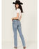 Image #3 - Wrangler Women's Nadia Medium Wash Mid Rise Ultimate Riding Bootcut Stretch Denim Jeans , Medium Wash, hi-res