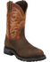 Image #1 - Tony Lama Sierra Badlands Waterproof TLX Performance Western Work Boots - Comp Toe, Brown, hi-res