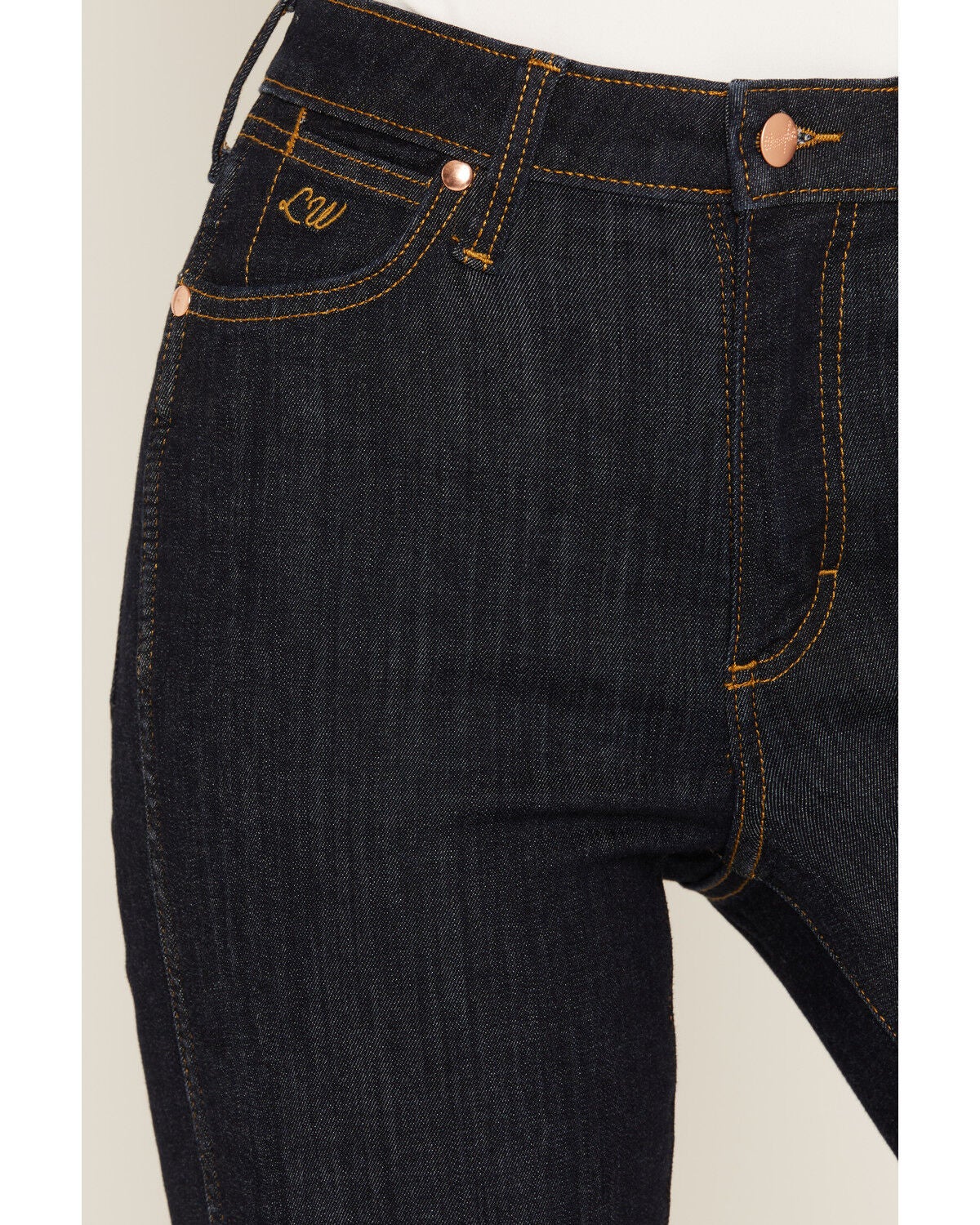 Image #2 - Wrangler X Lainey Wilson Women's Dark Wash High Rise Flare Stretch Denim Jeans, Dark Wash, hi-res