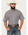 Image #1 - Cinch Men's Medallion Print Short Sleeve Button-Down Performance Western Shirt - Big, White, hi-res