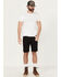 Image #1 - Levi's Men's 405 Standard Stretch Denim Shorts, Black, hi-res