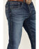 Image #2 - Rock 47 by Wrangler Men's Deverow Dark Wash Slim Bootcut Stretch Denim Jeans, Dark Wash, hi-res