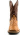 Image #4 - Dan Post Men's Saddle Hand Quill Ostrich Western Boots - Broad Square Toe, Tan, hi-res