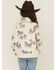 Image #4 - Shyanne Girls' Horse Print Half Zip Pullover, Cream, hi-res