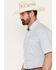 Image #2 - George Strait by Wrangler Men's Geo Print Short Sleeve Button-Down Western Shirt, , hi-res