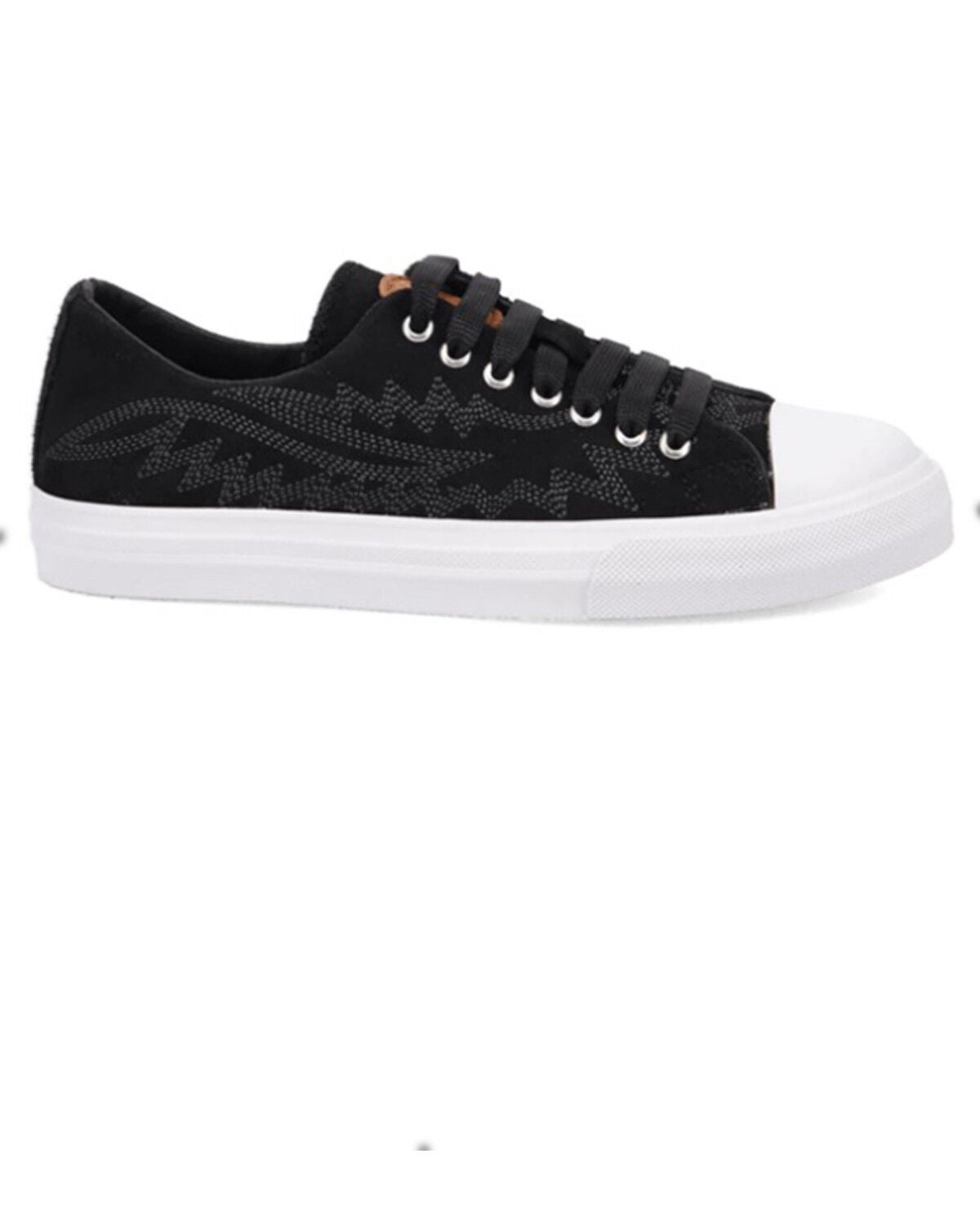 Image #2 - Dingo Women's Campus Sneakers, Black, hi-res