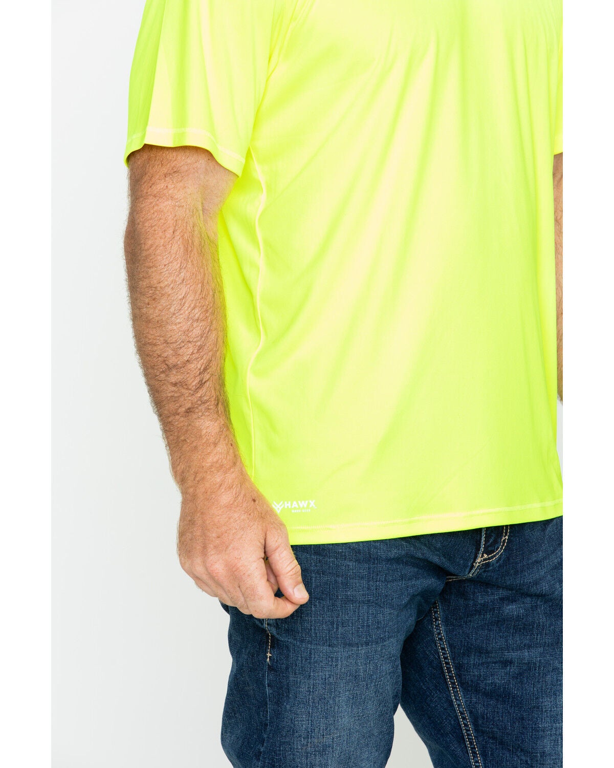 Image #5 - Hawx Men's Short Sleeve Color-Enhanced Cooling Work Tee, Yellow, hi-res