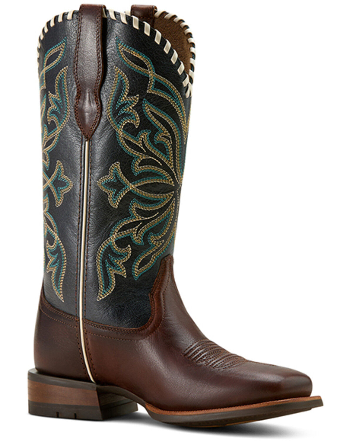 Image #1 - Ariat Women's Showdown Western Boots - Broad Square Toe, Brown, hi-res