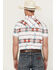 Image #4 - Rock & Roll Denim Men's Tek Southwestern Striped Short Sleeve Pearl Snap Western Shirt, White, hi-res