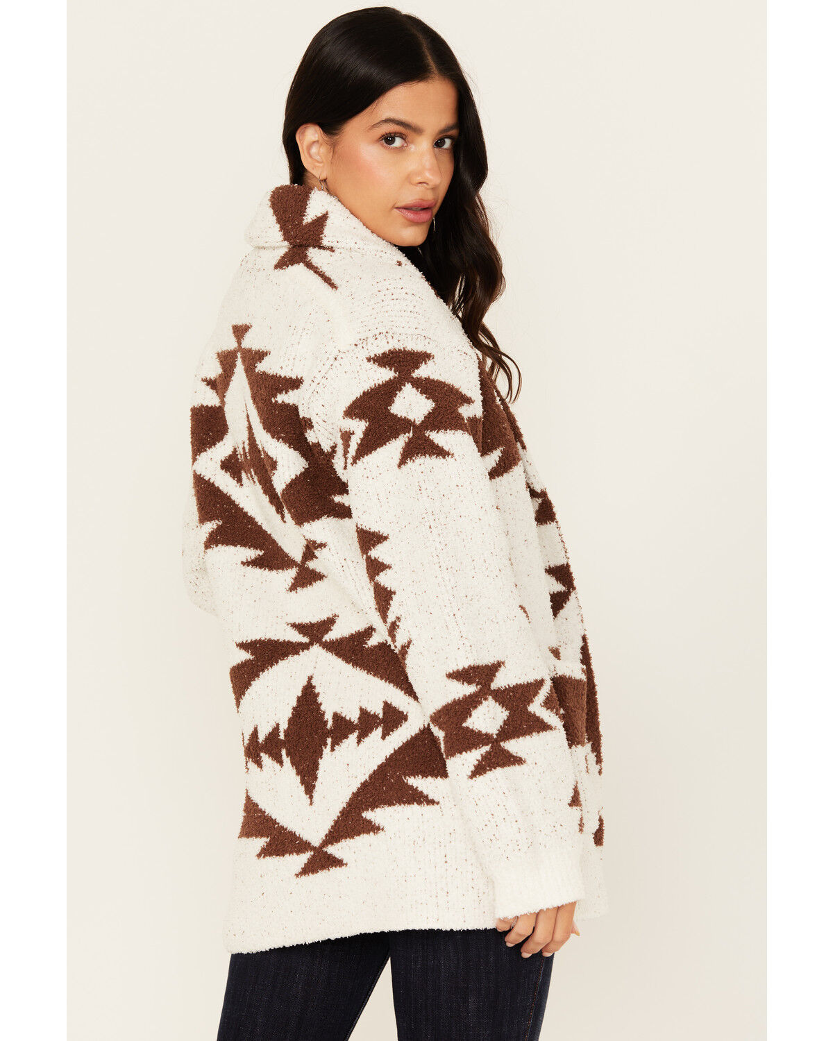 Image #4 - Idyllwind Women's Hanover Fluffy Knit Cardigan, Ivory, hi-res